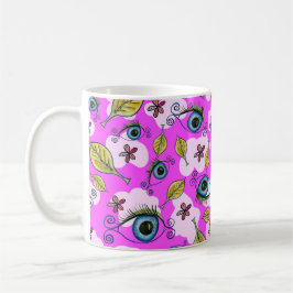 Blume Leaf_Lila Kaffeetasse