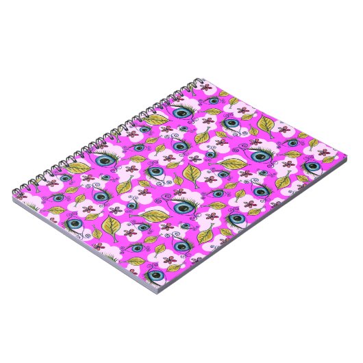 Blume Leaf_Lila Notizblock (Linke Seite)