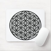 Blume Leben-des heiligen Geometrie-Symbols Mousepad (Mit Mouse)