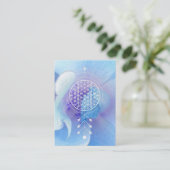 *~* Blume Leben-heiligen Geometrie Reiki Yoga Visitenkarte (Stehend Vorderseite)