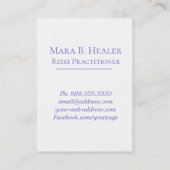 *~* Blume Leben-heiligen Geometrie Reiki Yoga Visitenkarte (Rückseite)