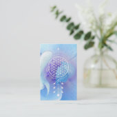 *~* Blume Leben-heiligen Geometrie Reiki Yoga Visitenkarte (Stehend Vorderseite)