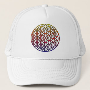 Blume Leben-heiligen Geometrie-Symbols - 1 Truckerkappe