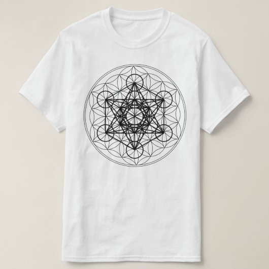 Blume Leben Metatrons des Würfel-Shirts T-Shirt (Design vorne)