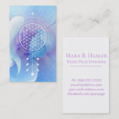 *~* Blume Leben-Rosen-des heiligen Geometrie-Yoga Visitenkarte (Vorne/Hinten)