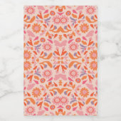 Blume Lebensmitteletikett (Einzelnes Label)