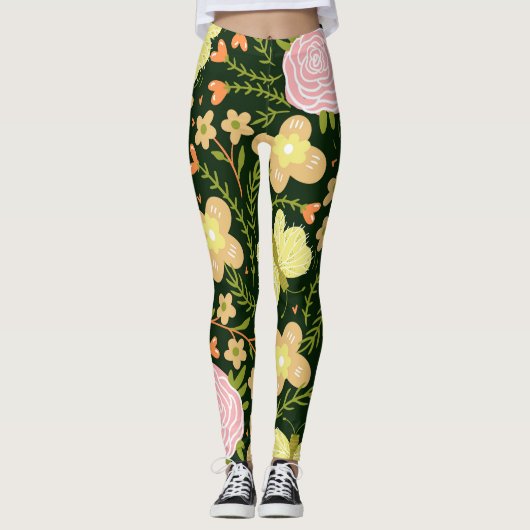 Blume Leggings (Vorderseite)