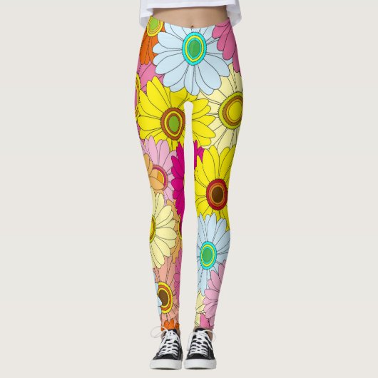 Blume Leggings Frauen (Vorderseite)