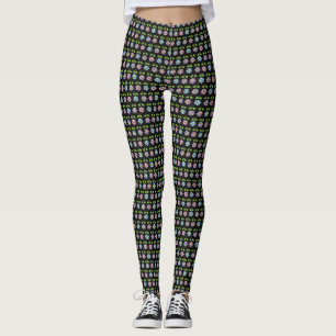Blume Leggings Mehrfarbig Stilvoll