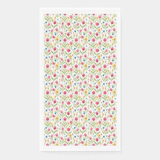 Blume lehren uns Geduld Serviette (Vorderseite)