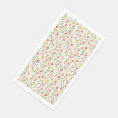 Blume lehren uns Geduld Serviette (Ecke)
