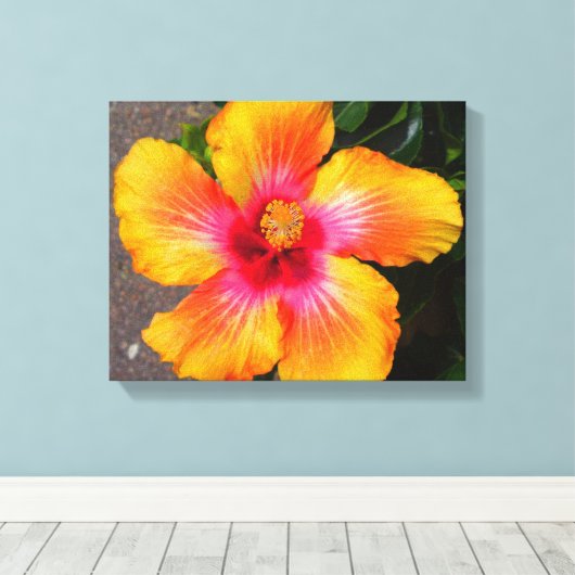 Blume Leinwand (Insitu (Holzboden))