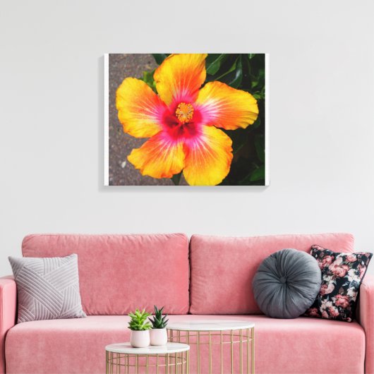 Blume Leinwand (Insitu (Wohnzimmer))