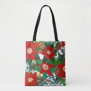Blume Leinwand Tasche Große Frauen Lässig Schulter