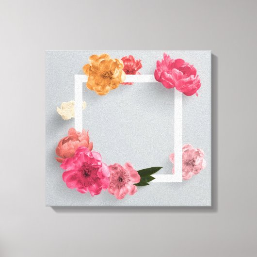 Blume Leinwanddruck (Vorderseite)