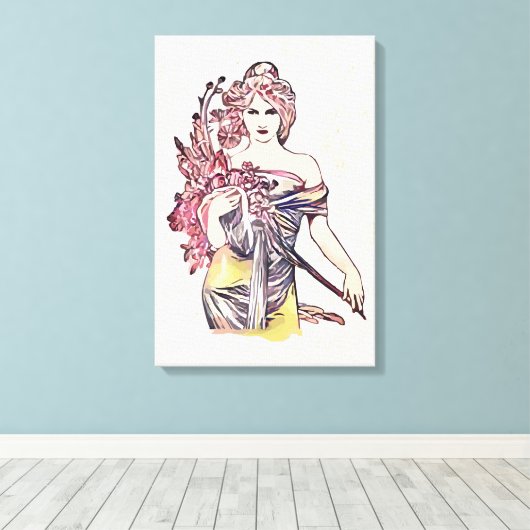 Blume Leinwanddruck (Insitu (Holzboden))