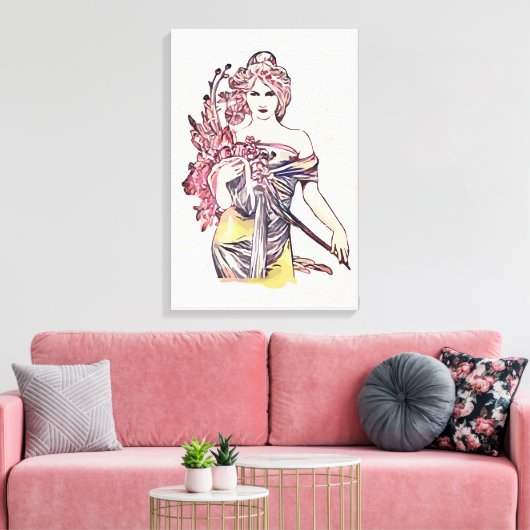 Blume Leinwanddruck (Insitu (Wohnzimmer))