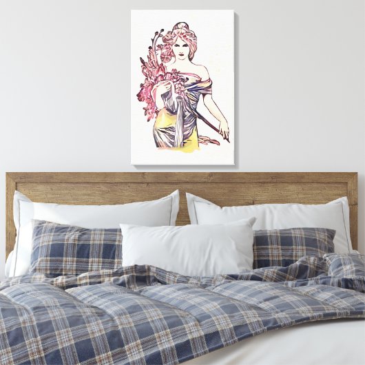 Blume Leinwanddruck (Insitu (Schlafzimmer))