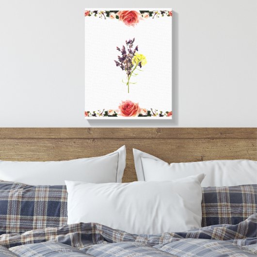 Blume Leinwanddruck (Insitu (Schlafzimmer))