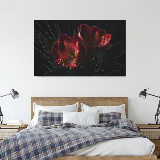 Blume Leinwanddruck (Insitu (Schlafzimmer))