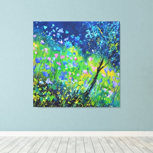 Blume Leinwanddruck (Insitu (Holzboden))