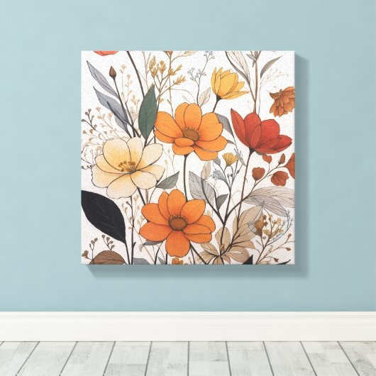 Blume Leinwanddruck (Insitu (Holzboden))