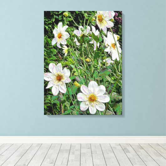 BLUME LEINWANDDRUCK (Insitu (Holzboden))