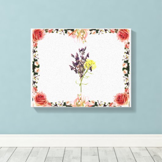 Blume Leinwanddruck (Insitu (Holzboden))