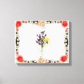 Blume Leinwanddruck (Vorderseite)