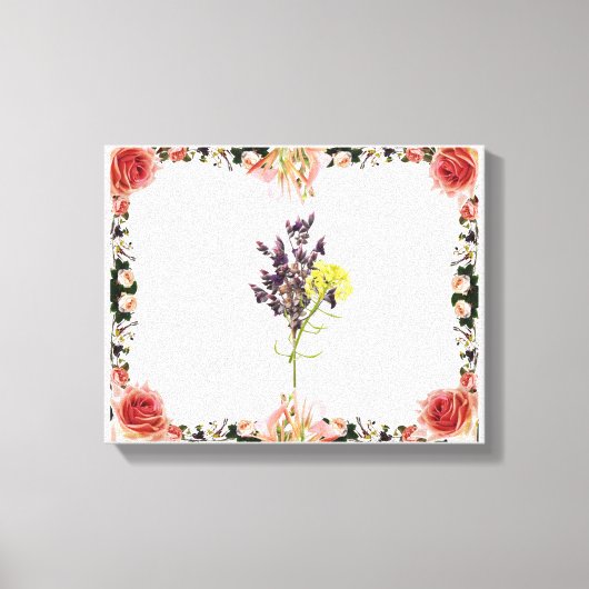 Blume Leinwanddruck (Vorderseite)