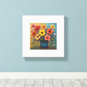 Blume Leinwanddruck (Insitu (Holzboden))