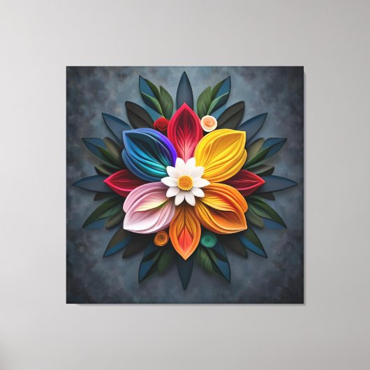 Blume Leinwanddruck (Vorderseite)