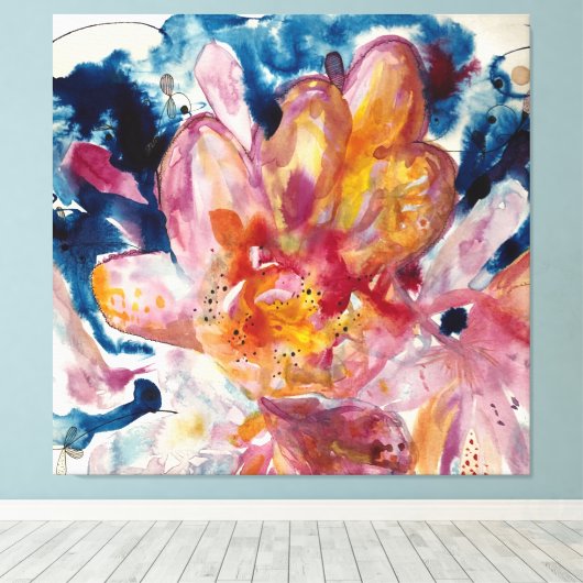 Blume Leinwanddruck (Insitu (Holzboden))