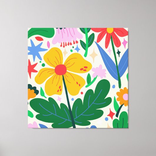 Blume Leinwanddruck (Vorderseite)