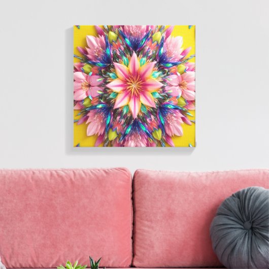 Blume Leinwanddruck (Insitu (Wohnzimmer))