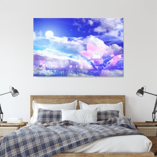 Blume Leinwanddruck (Insitu (Schlafzimmer))
