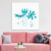 Blume Leinwanddruck (Insitu (Wohnzimmer))