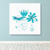 Blume Leinwanddruck (Insitu (Holzboden))
