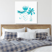Blume Leinwanddruck (Insitu (Schlafzimmer))