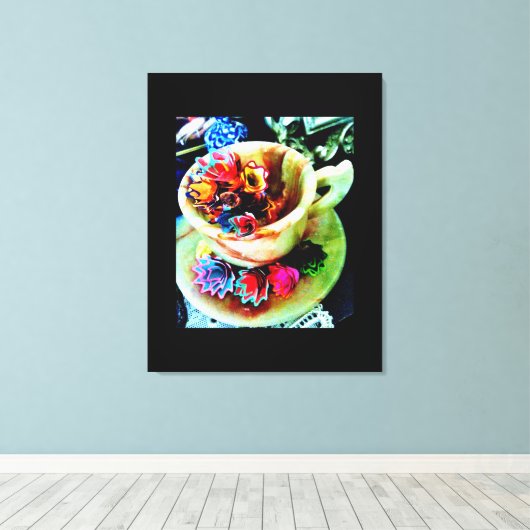 Blume Leinwanddruck (Insitu (Holzboden))