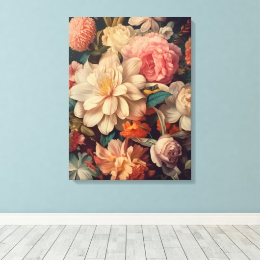 Blume Leinwanddruck (Insitu (Holzboden))