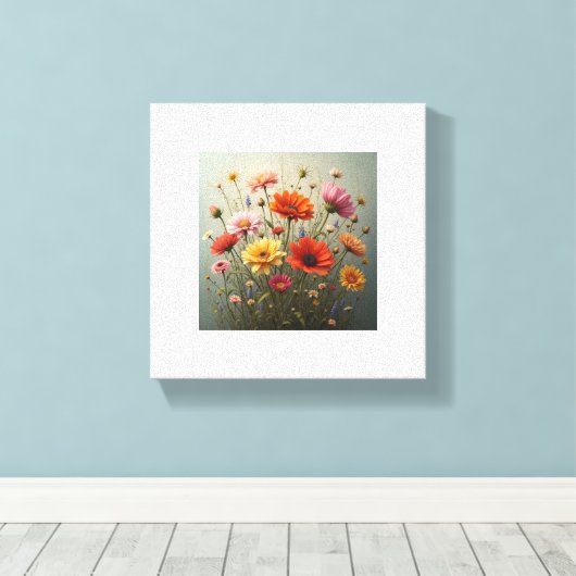 Blume Leinwanddruck (Insitu (Holzboden))