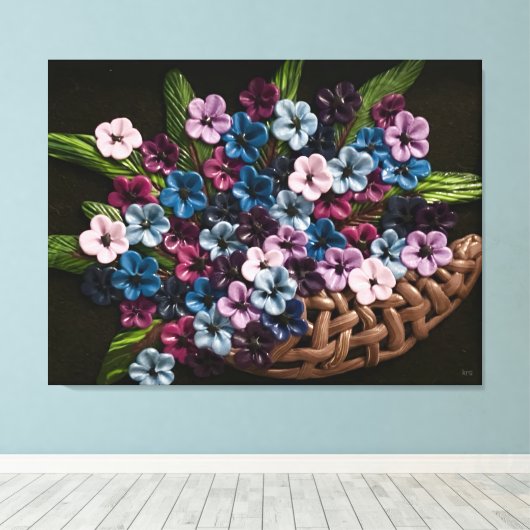 Blume Leinwanddruck (Insitu (Holzboden))