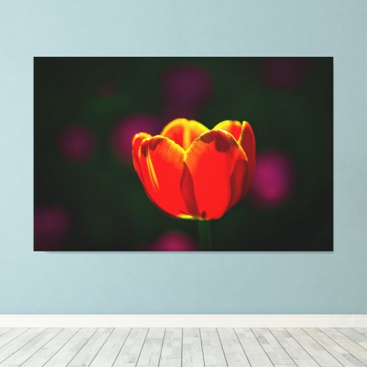 Blume Leinwanddruck (Insitu (Holzboden))