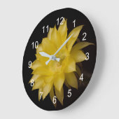 Blume Lemon Pie Große Wanduhr (Winkel)