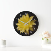 Blume Lemon Pie Große Wanduhr (Zuhause)