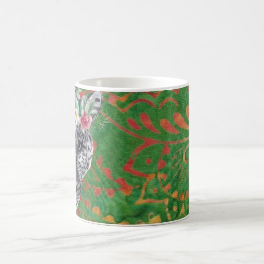 Blume Leopard Jungle Batik Kaffeetasse (Mittel)