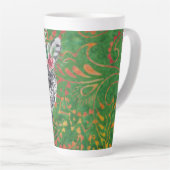 Blume Leopard Jungle Batik Milchtasse (Rechte Ecke)