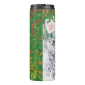 Blume Leopard Jungle Batik Thermosbecher (Rückseite)
