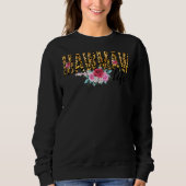 Blume Leopard Print Mawmaw Life Mother Day Wome Sweatshirt (Vorderseite)